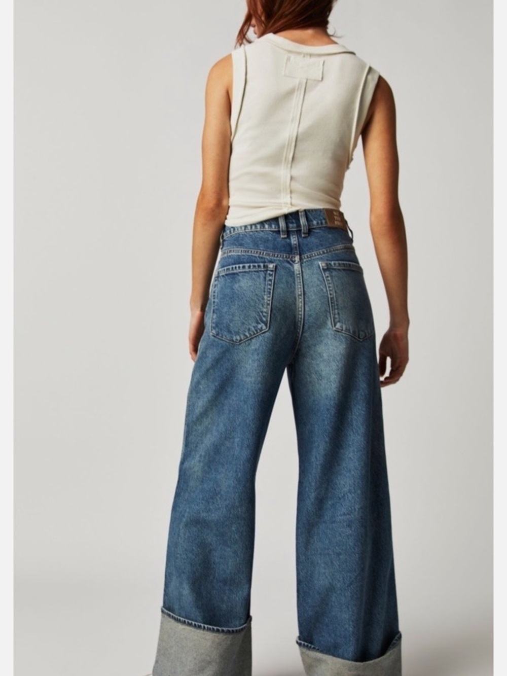 We The Free Final Countdown Cuffed Low Rise Jeans in Zero - Picture 2 of 9